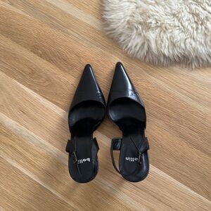 Made in Italy Leather Black Pumps